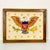 1930s 1930s Vintage Boho Chic Americana Patriotic Eagle Needlepoint Yarn Sampler, Framed For Sale - Image 5 of 11