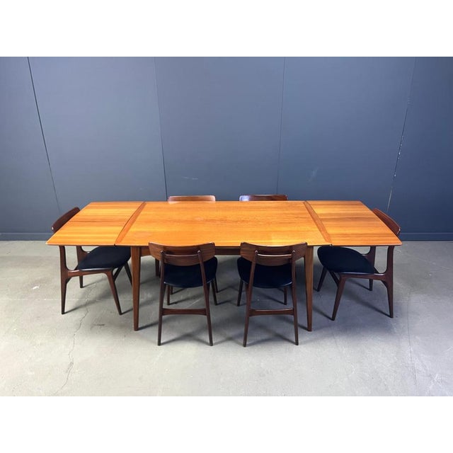 Mid-Century Dining Set attributed to Louis van Teeffelen for Wébé, 1960s, Set of 7 For Sale - Image 16 of 17