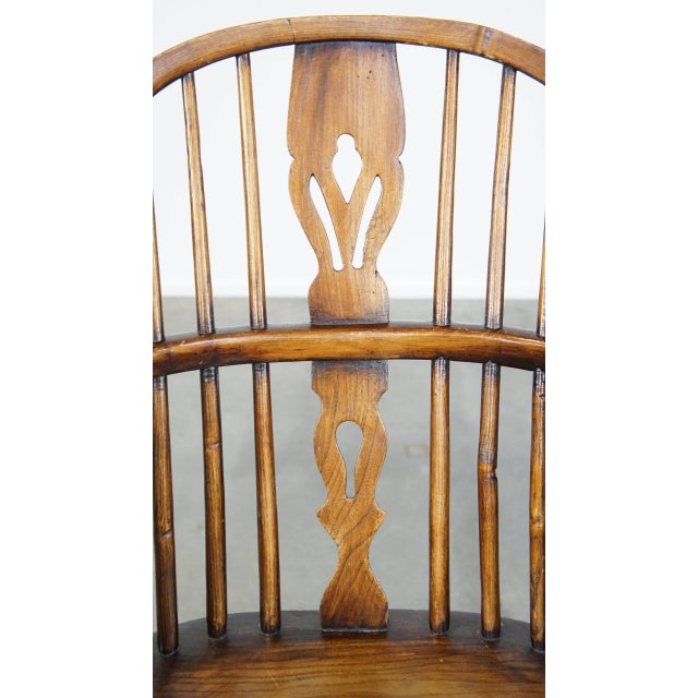 English Wooden Windsor Side Chair For Sale - Image 9 of 13