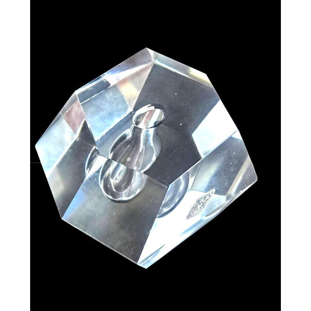Vintage Iittala Faceted Crystal Orchid Bud Vase Designed by Timo Sarpaneva For Sale - Image 12 of 13