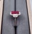 4.23 Ct Certified No Heat Ruby & Diamond Ring Size 7 For Sale - Image 4 of 10