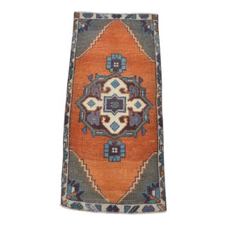 Orange & Gray Modern Designer Small Carpet For Sale