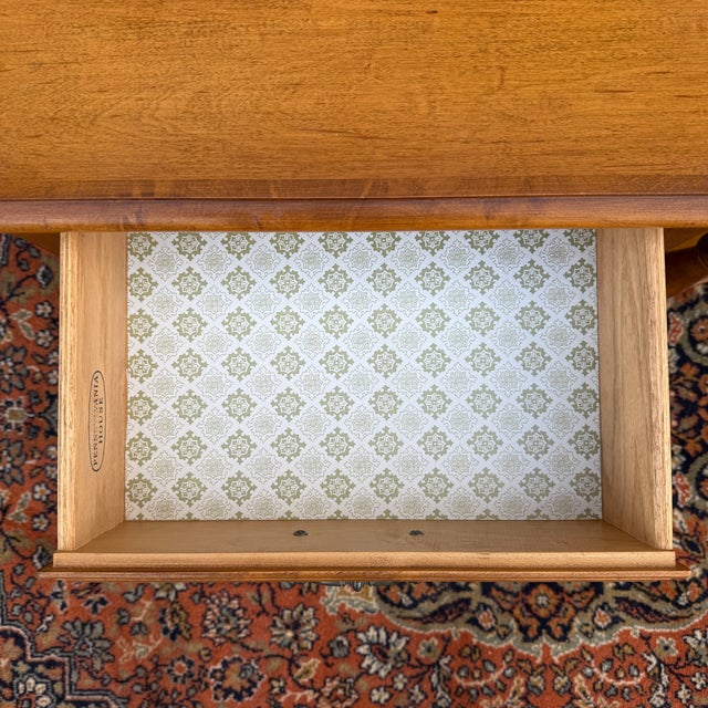 Pennsylvania House Vintage Pennsylvania House Rustic Traditional Solid Maple Tiered 1 Drawer Nightstands - A Pair For Sale - Image 4 of 17