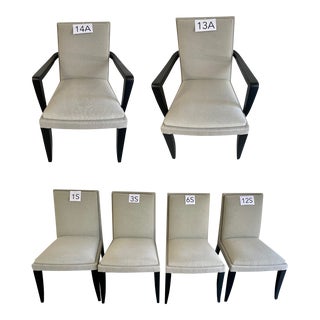 Dakota Jackson 2 Armchairs and 4 Side Chairs For Sale
