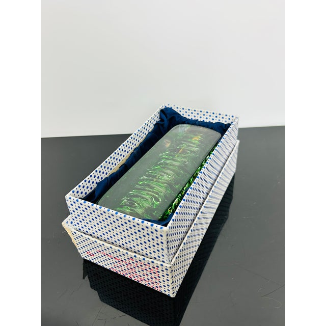Model 6860/18 Topaz and Uranium Art Glass Vase by František Vízner for Škrdlovice, Czechoslovakia, 1960s For Sale - Image 13 of 14