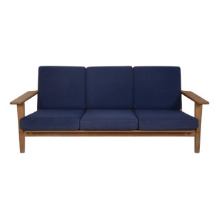 GE290 3-Seater Sofa in Oak by Hans J. Wegner, 1990s For Sale