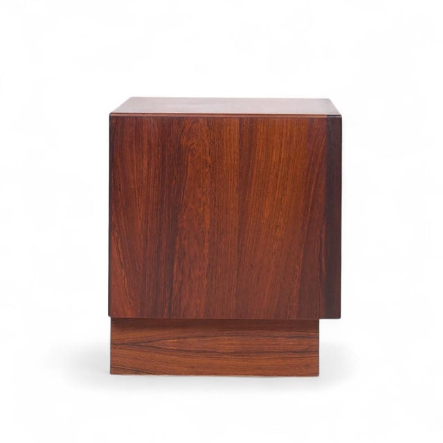 Svend Madsen Svend Madsen Mid Century Danish Rosewood Tambour Door Nightstands - Pair For Sale - Image 4 of 12