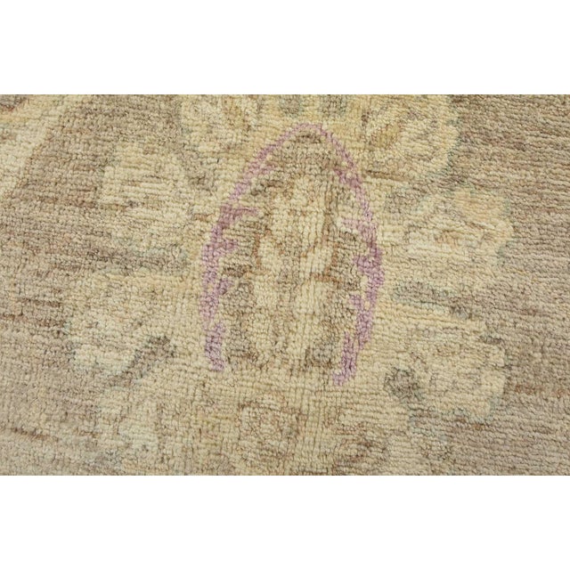 Textile Ziegler Rug 10' X 14'2'' Brown Wool Traditional Hand-Knotted Oriental Carpet For Sale - Image 7 of 12