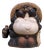Shōwa Decorative Shigaraki Earthenware Tanuki with Sake Flask, Japan, 1970s For Sale