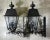 American Handcrafted Solid Brass Wall-Mounted Lanterns - Set of 2 For Sale - Image 3 of 12