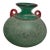 1980s Signed Franco Moretti Salvo Hand Blown Vase Emerald Green For Sale