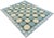 Handmade Woolen Flat Weave Swedish Pattern Sky Blue and Forest Green Area Rug - 9'x14' For Sale - Image 10 of 17