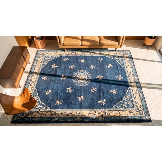 Antique Chinese Peking Rug For Sale In New York - Image 6 of 7