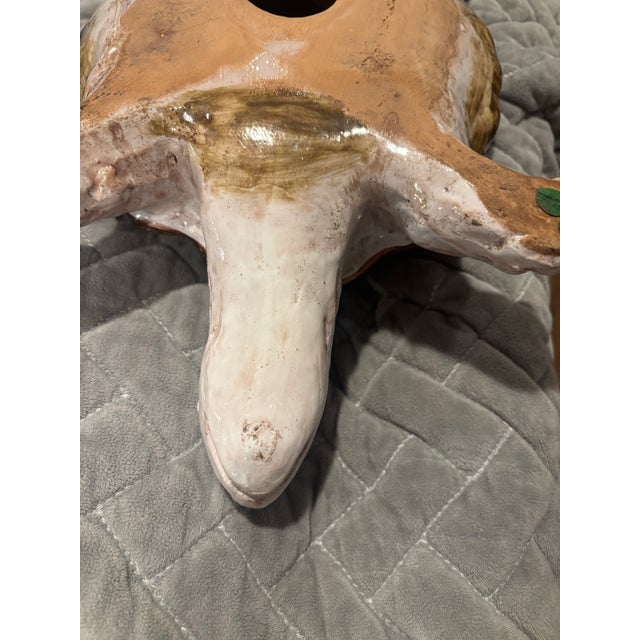 1970s Italian Glazed TerraCotta Ceramic Animal Turtle Tortoise For Sale - Image 5 of 9