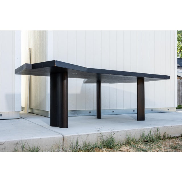 2000 - 2009 Charlotte Perriand Ventaglio Table for Cassina, Black-Stained Oak, No. 171 For Sale - Image 5 of 17