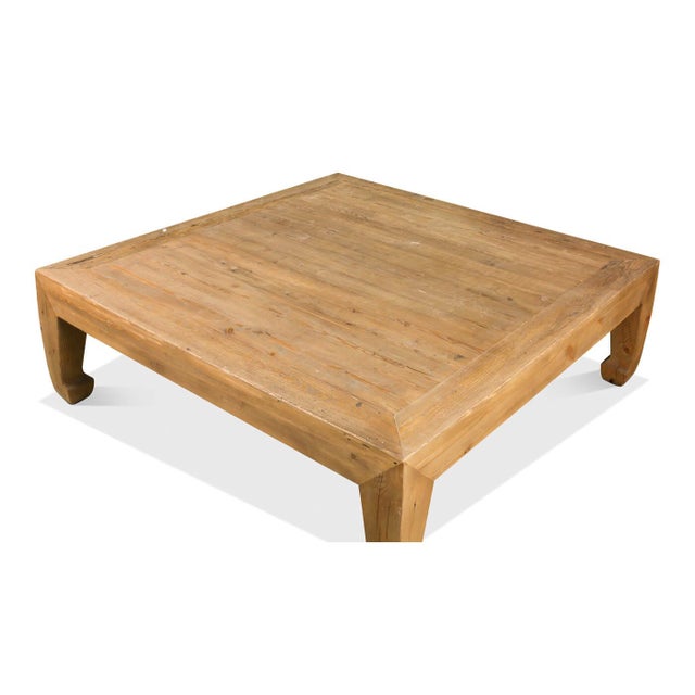Asian Style Reclaimed Pine Coffee Table Chairish