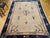 Antique Chinese Peking Rug, Hand-Knotted Wool Pile, Pale Tan & Blue, 9' x 12' For Sale - Image 11 of 18