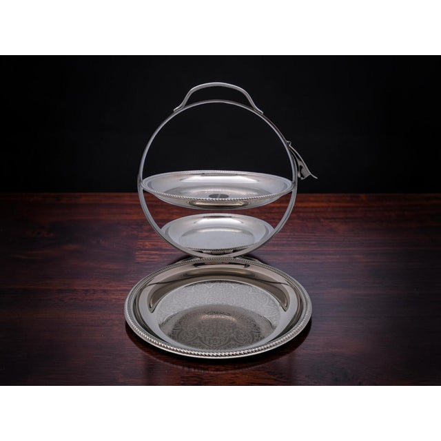 Mercurio Cake Stand in 18/10 Stainless Steel from Alessi Alfra, 1960s For Sale - Image 3 of 10