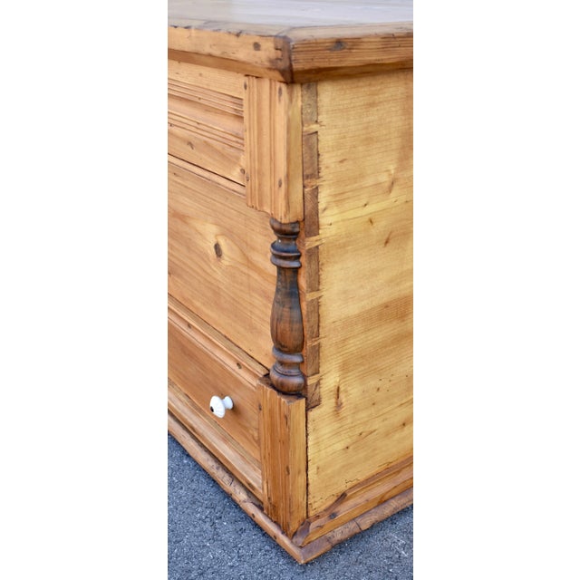 Late 19th Century Pine Trunk or Mule Chest For Sale - Image 9 of 12