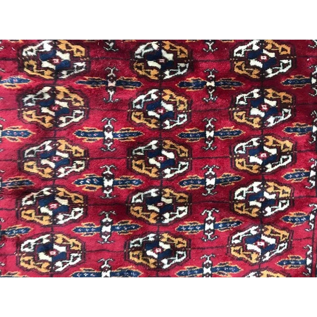 Vintage Fine Boukhara Afghan Rug For Sale - Image 14 of 17