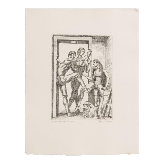 Paul Cadmus "Waiting for Rehearsal" Etching For Sale