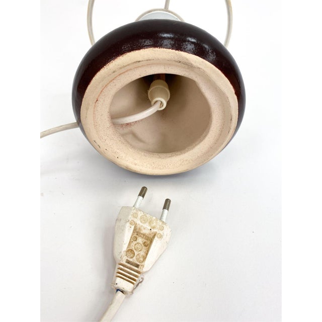 Vintage German Ceramic Table Lamp, C. 1970's For Sale In Providence - Image 6 of 6