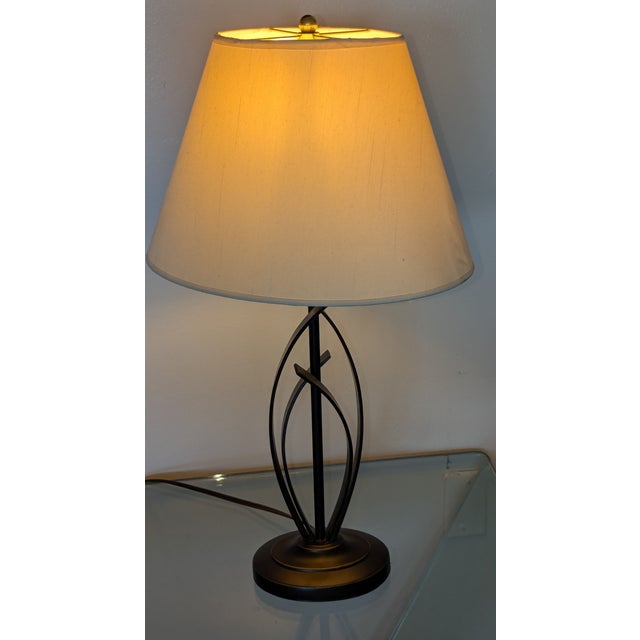 Modern Contemporary Black Iron Cheyenne Modern Table Lamp For Sale - Image 3 of 3