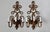 Gold Vintage Italian Florentine Style Gold Finished Scrolling Arms Electric Wall Sconces- A Pair For Sale - Image 8 of 15