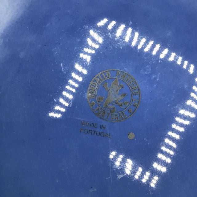 Bordallo Pinheiro Grape Cobalt 14” Chop/Charger Plate For Sale In Sacramento - Image 6 of 12