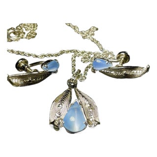 Vintage Sorrento 925 Sterling Silver Filagree Jelly Belly Set, 3 Pieces For Sale