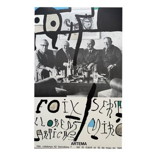 Artema Gallery Exhibition Poster from Joan Miró, Barcelona, 1980s For Sale