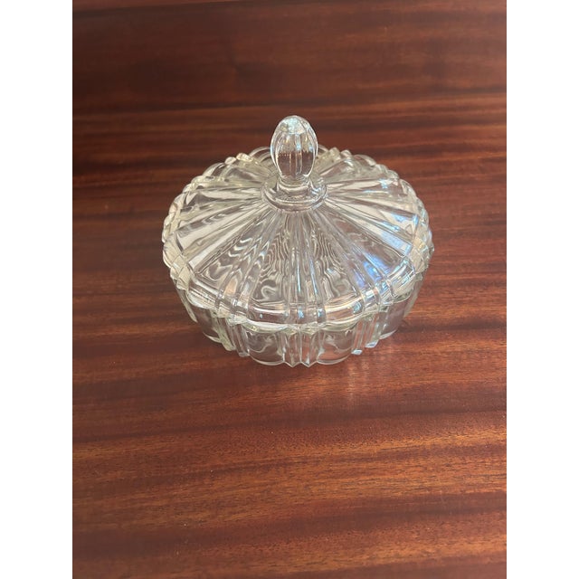 1930s 1930s Glass Covered Candy Dish For Sale - Image 5 of 10