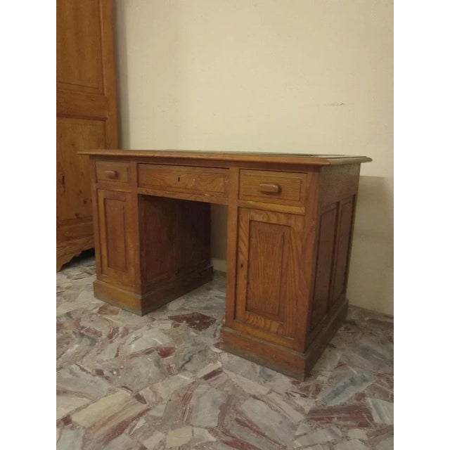 Vintage Chestnut Desk Chair, 1890s For Sale - Image 10 of 11