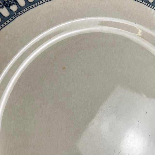 Round Ironstone Dish from Salins, 1890s For Sale - Image 11 of 12