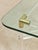 Mid 20th Century Mid 20th Century Tubular Lucite and Brass Italian Game Table Occasional Table For Sale - Image 5 of 10