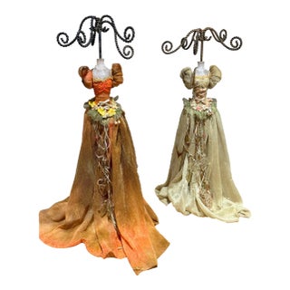 Vintage-Style Mannequin Dress Form Jewelry Displays Victorian or Coquette-Style For Sale