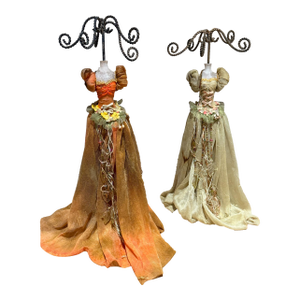 Vintage-Style Mannequin Dress Form Jewelry Displays Victorian or Coquette-Style