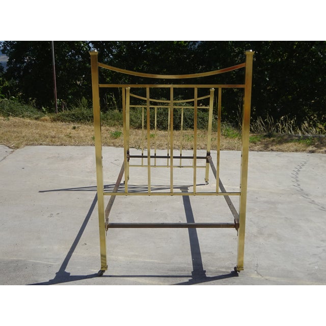 Antique Bed in Gilt Brass, 1890s For Sale - Image 10 of 18