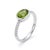 Professional Product Description: This elegant ring features a vibrant Peridot gemstone, admired for its fresh green hue...