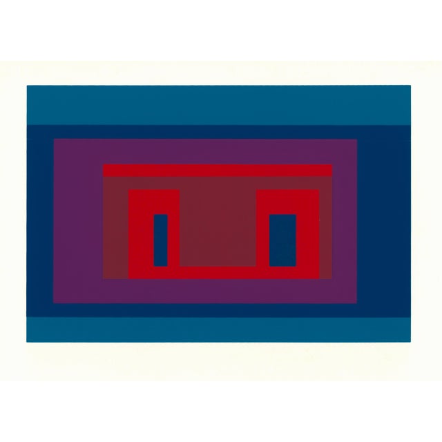 Bauhaus 1968 Josef Albers "Variant" VII Serigraph For Sale - Image 3 of 6