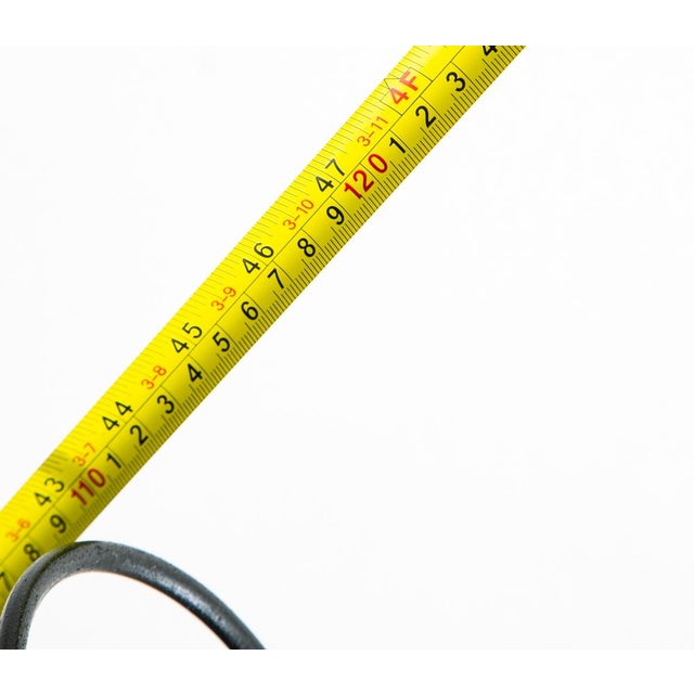 Mid Century Modern Wine Rack Arthur Umanoff Iron Free Standing Sculptural Spiral For Sale - Image 11 of 11