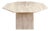 1970s Beige Octagon Travertine Cocktail Coffee Table, sculptural For Sale