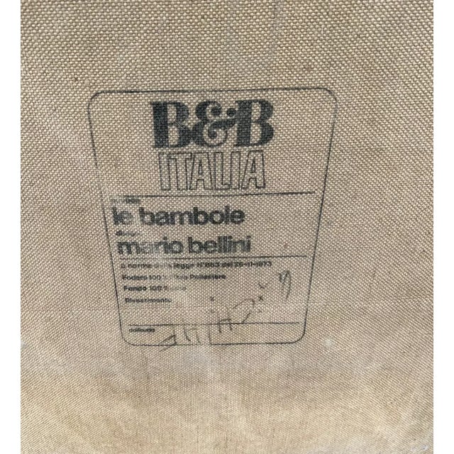 Le Bambole Pouf in Leather by Mario Bellini for B&B Italia, 1972 For Sale - Image 3 of 7