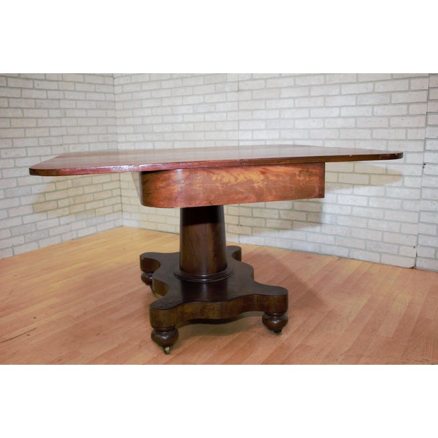 Antique Folding Game Table on Casters Chairish