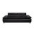 Koinor Volare Two-Seater Leather Sofa Black Couch Manual Function For Sale - Image 10 of 12