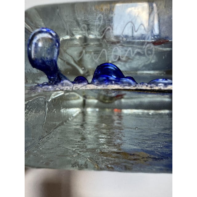 Glass Murano Acquario Sculptural Glass Solifleur Vase by Alfredo Barbini, Italy, 1960s For Sale - Image 7 of 8