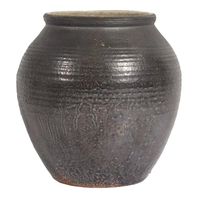 1977 Studio Pottery Vase Signed by Guy Perkins For Sale