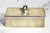 An exceptionally handsome and rare antique English shagreen leather and sterling silver cigar box. Combining luxurious...