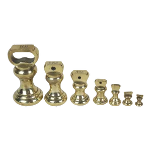 Late 19th Century English Brass Weight Set