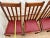 Antique Craftsman Chairs Set of Four, Spindle Back Solid Oak, Maroon Vinyl Seats For Sale - Image 9 of 10